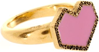 ASOS Collection Asos Digital Heart Ring - Lyst