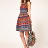 Asos Collection Asos Skater Dress in Mexican Print in Multicolor (print) - Lyst