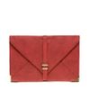 Asos Collection Slot Through Envelope Clutch in Red (redsnake) - Lyst