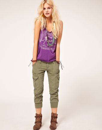 Ralph Lauren Denim & Supply By Ralph Lauren Roll Waist Cargo Trouser - Lyst