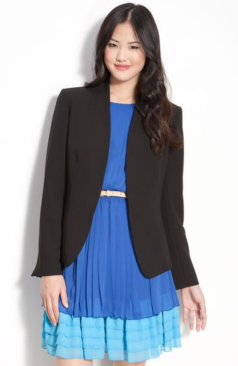Donna Ricco Open Front Jacket - Lyst