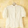 Free People Vintage Button Back Shirt in Gray (pink) - Lyst