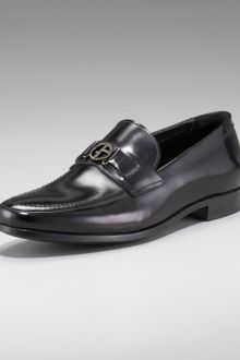 Giorgio Armani Rubber-sole Logo Loafer - Lyst