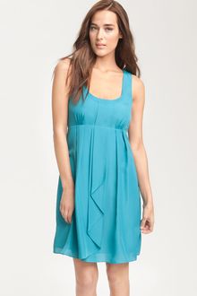 Jessica Simpson Pleated Crêpe De Chine Dress - Lyst