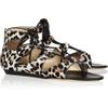 Jimmy Choo Leopardprint Calf Hair Sandals in Black (leopard) - Lyst