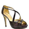 Kate Spade  Snake Printed Platform Strappy Sandal in Purple - Lyst