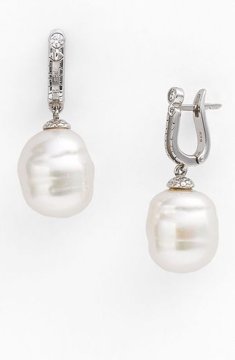  14mm Baroque Pearl Drop Earrings 