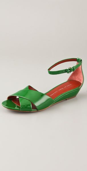 Marc By Marc Jacobs Crisscross Wedge Sandals - Lyst
