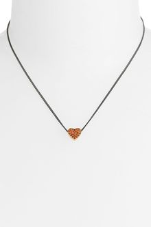 Marc By Marc Jacobs Annabelle Pavé Heart Necklace - Lyst