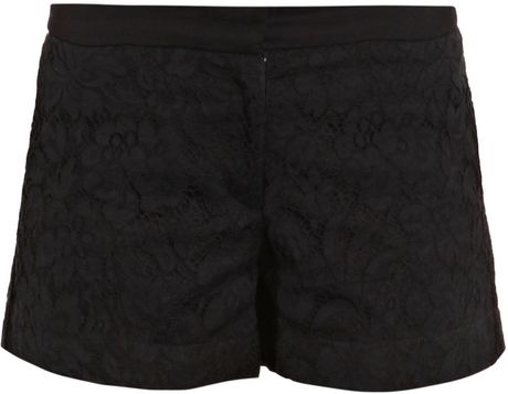 Markus Lupfer Lace Shorts in Black (nude) - Lyst