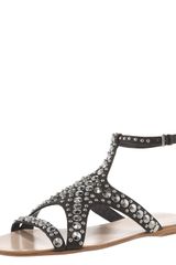 Miu Miu Studded Starfish Flat Sandal