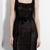 Moschino Cheap & Chic Black Macramé Pencil Dress in Black - Lyst