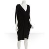 Nicole Miller Black Vneck Cinched Waist Tunic Dress in Black - Lyst