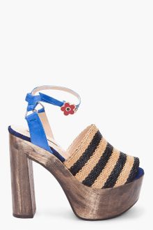 Opening Ceremony Jungle 5 Rafia Stripe Sandal - Lyst