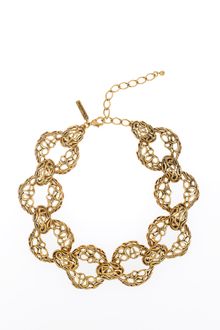 Oscar de la Renta Links and Circle Necklace - Lyst