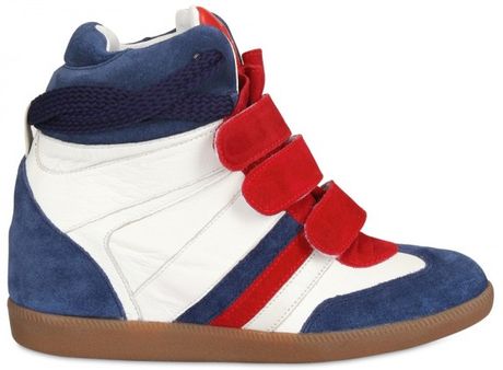Serafini 70mm Leather & Suede Manhattan Sneakers in Multicolor (multi) - Lyst