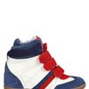 Serafini 70mm Leather & Suede Manhattan Sneakers in Multicolor (multi) - Lyst