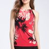 T Tahari Dawn Sleeveless Blouse in Red (moroccan red) - Lyst