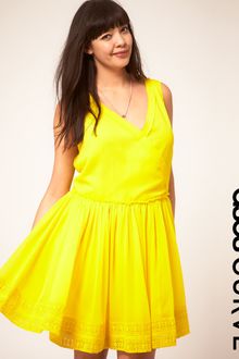 Asos Curve Dress With Cross Front - Lyst