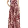 Tibi Swirl Paisley Printed Silkchiffon Maxi Dress in Red (black) - Lyst