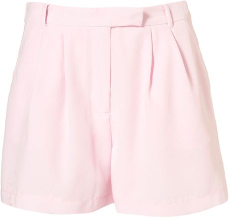 Topshop Coord Fluid Shorts in Pink - Lyst