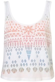 Topshop Double Layer Geo Burnout Vest - Lyst
