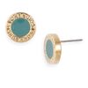 Tory Burch Cole Enamel Stud Earrings in Blue (storm blue) - Lyst