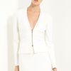 Valentino Zip Front Jacket in White (red) - Lyst