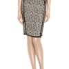 Zac Posen Tweed Pencil Skirt in Black - Lyst