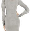 Zac Posen Cutout Metallic Sweater Dress in Silver - Lyst
