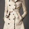 Burberry Check Edged Trench Coat in Beige (trench) - Lyst