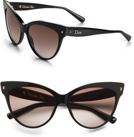 Dior Cateye Sunglasses in Black - Lyst