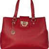 Dkny TexturedLeather Tote in Red - Lyst