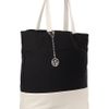 Dkny Leather and Nylon Tote in Black (white) - Lyst