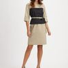 Elie Tahari Chiles Poplin Dress in Black - Lyst