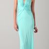 Issa Long Sleeveless Halter Dress in Green (ice) - Lyst