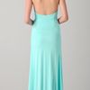 Issa Long Sleeveless Halter Dress in Green (ice) - Lyst