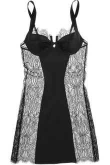 Kiki De Montparnasse By Julia Restoin Roitfeld Charmeuse and Chantilly Lace Chemise - Lyst