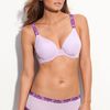 Natori Lace Trim Boyshorts in Purple (lilac rose) - Lyst