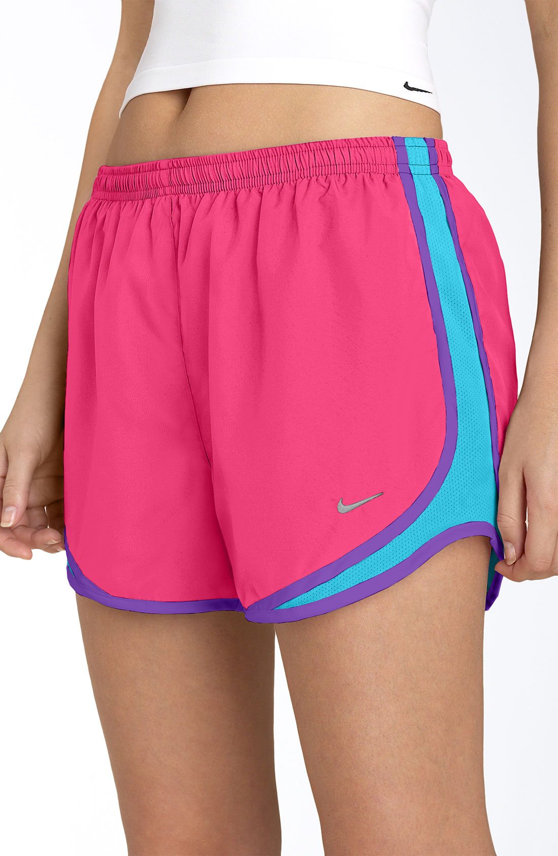 nike-tempo-track-shorts-in-pink-spark-pink-turquoise-lyst