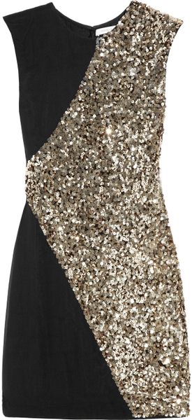 Rachel Gilbert Dexina Sequined Silk-chiffon Mini Dress - Lyst