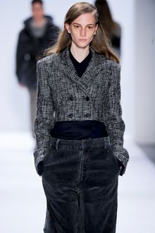 Richard Chai Fall 2012 Double Breasted Cropped Jacket in Wool - Lyst