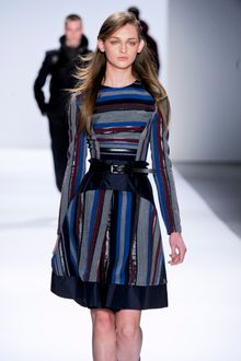 Richard Chai Fall 2012 Striped Knee Length Skirt - Lyst