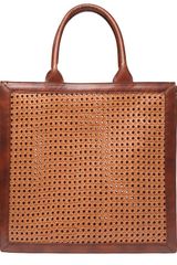 Stella McCartney Pembridge Woven Wicker Tote Bag
