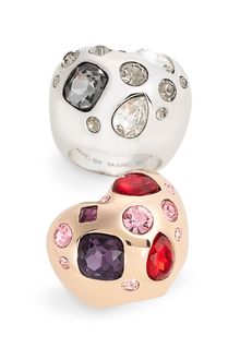 Marc By Marc Jacobs Dexter Glitz Puffed Heart Ring - Lyst
