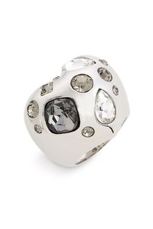 Marc By Marc Jacobs Dexter Glitz Puffed Heart Ring - Lyst
