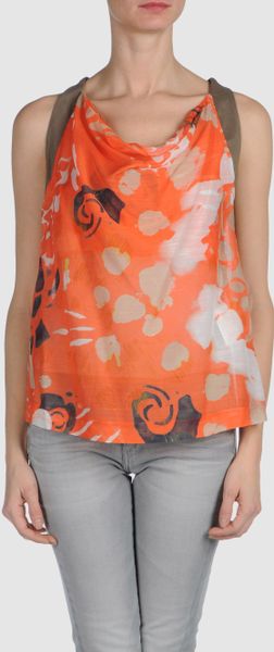 Piazza Sempione Top in Orange (coral) - Lyst