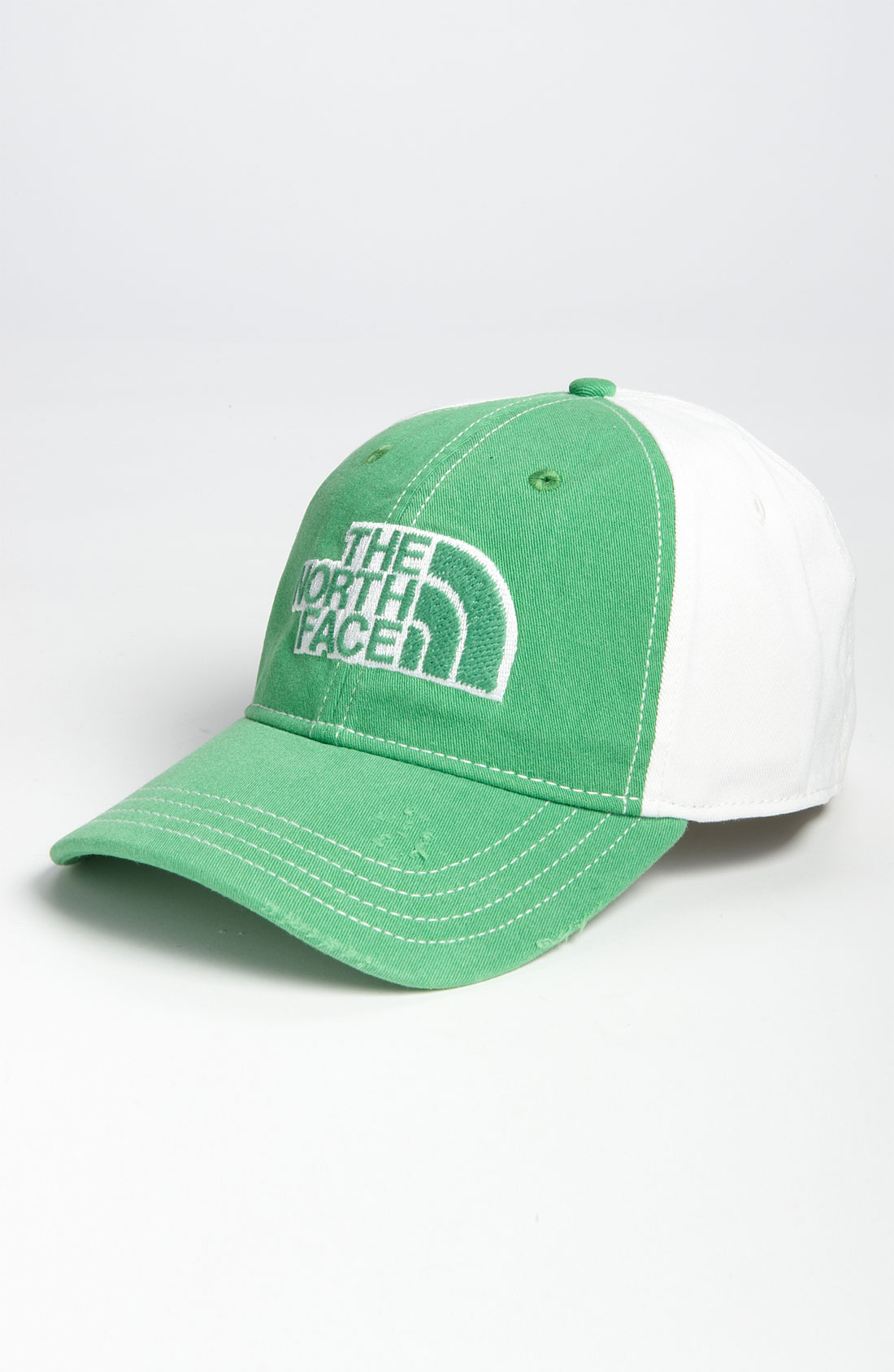 green north face cap