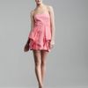 Tibi Simona Strapless Jacquard Dress in Gray (azalea) - Lyst
