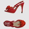 Celine Platform Sandals in Red (lead) - Lyst